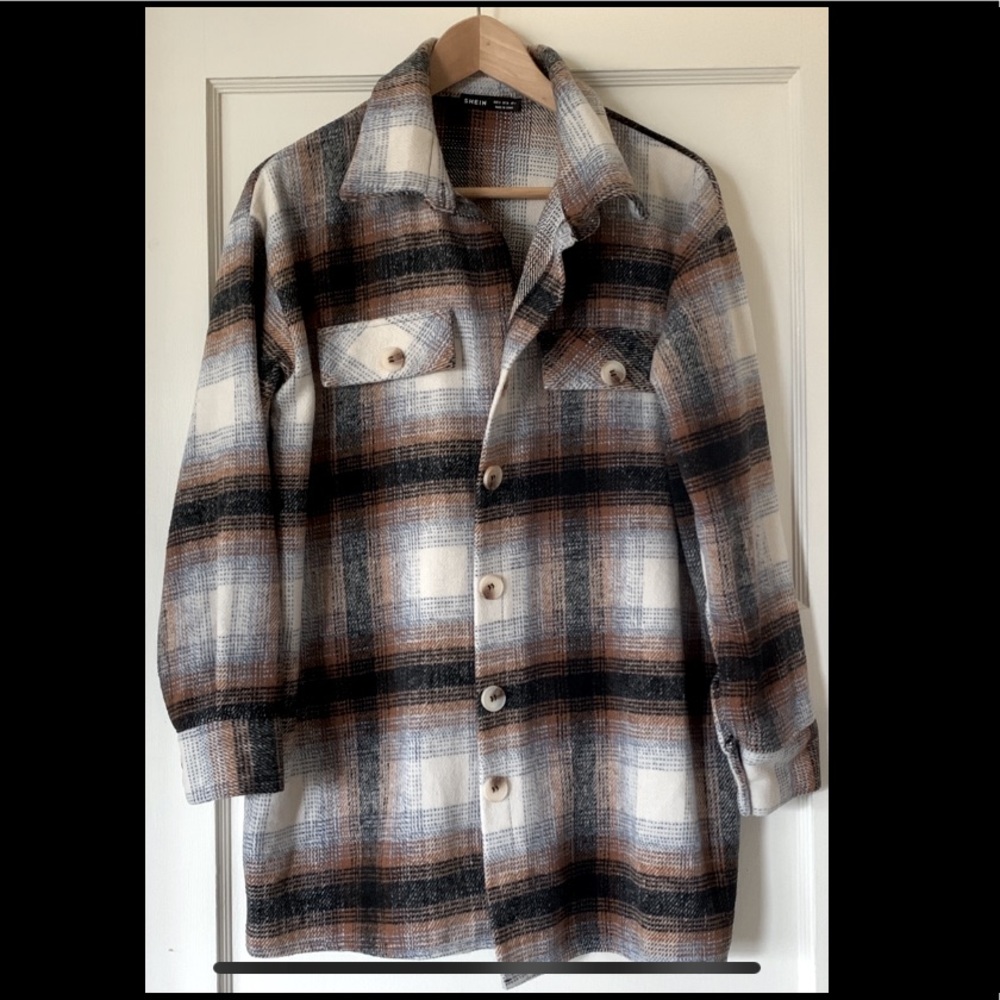 Plaid shacket